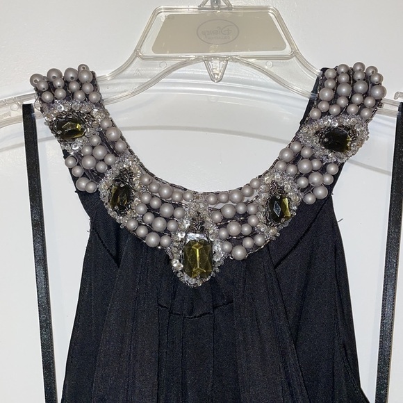 Women's Alexia Admor Black Open Back Sexy Little Black Dress with Embellishments - Picture 6 of 14